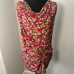 Michael Kors Multicolor Cowl Neck Blouse